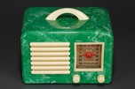 Stunning General Television Radio in Green Swirled Tenite Bakelite